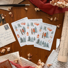 Charger l'image dans la galerie, Planche de stickers ferme de sapins
