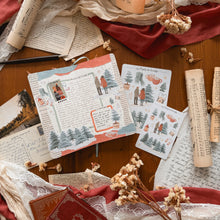 Charger l'image dans la galerie, Planche de stickers ferme de sapins
