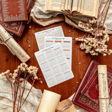 Charger l&#39;image dans la galerie, Grande planche de stickers calendriers - couleurs automnales
