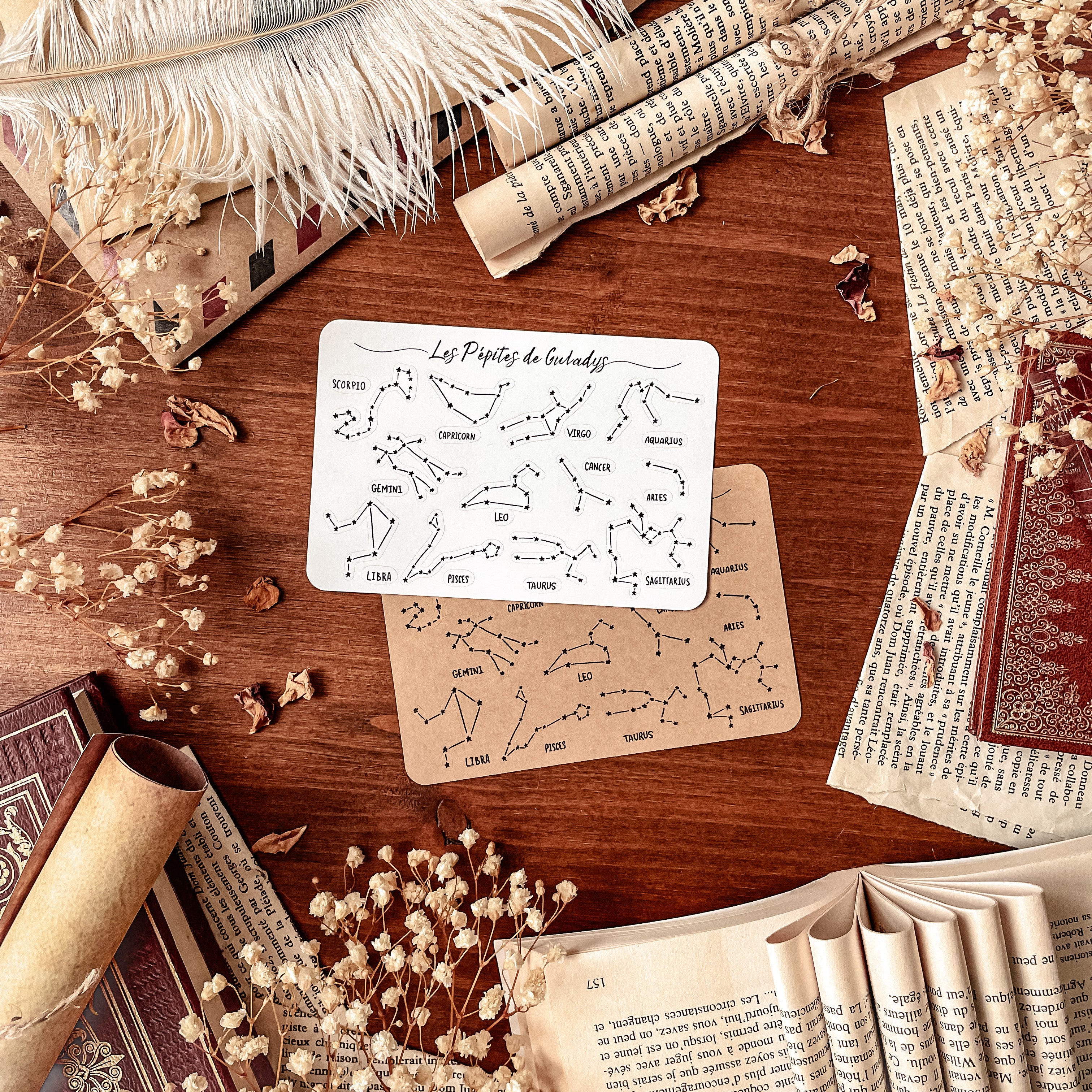 Small sheet of constellation stickers – Les Pépites de Gwladys