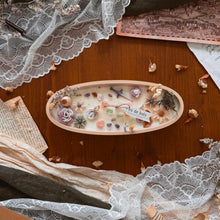 Charger l'image dans la galerie, Bougie décorée Feu de bois – Moyenne ovale
