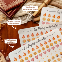 Charger l&#39;image dans la galerie, Grande planche de stickers émojis pour annotation de livres
